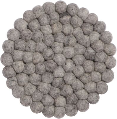 Felt ball Pot coaster round Myfelt